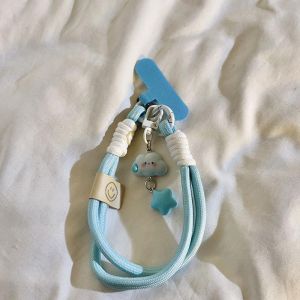 Mobile Phone Clouds Stars Mobile Phone Lanyard Wristband Short Camera Lanyard Pendant Keychain Universal Hand Strap