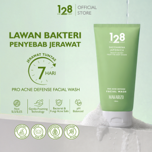 128 Saccharina Japonica Bright & Radiance Facial Wash Tube 100mL by Makarizo
