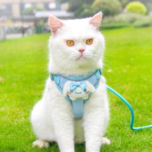 Christmas Gift Halloween Hot Miniso Kawaii Reflective Luminous Harness Kuromi Cartoon Pet Leash Kuromi Cute Prevent Breaking Away Vest Fashion New Style