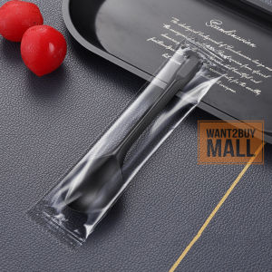 UMI Thick Long Handle Fruit Fishing Plastic Spoon Cake Ice Cream Yogurt Mousse Soap Cutlery Party Sudu Kenduri Plastik Tebal 塑料汤匙