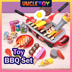 Kitchen Toy BBQ & Grill Set 80pcs Simulation Toy Barbeque Cooking Kitchen Mainan Dapur