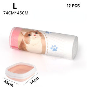 Cat Litter Bag Drawstring Plastic Waste Disposal Hygienic Poop Collection Bag Leak Proof Pasir Kucing