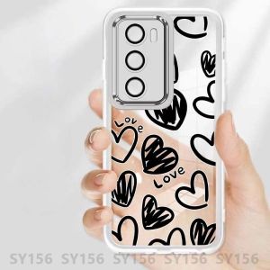 Ốp lưng Oppo RENO 12 11 10 Pro Reno12Pro 11F 12F 8T 8Z 7Z 8 6 5 5G Ốp lưng vỏ điện thoại Với Vỏ bảo vệ camera trong suốt chống sốc Sang Trọng Thiết Kế Mới Cho Cô Gái Phụ Nữ