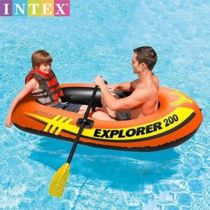 INTEX Kayak Thickened Inflatable Boat Rubber Boat 200/300 Inflatable 2/3 Person Raft Boat Set