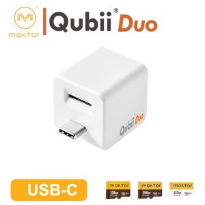 Qubii Duo - USB C : แฟลชไดรฟ์ เก็บข้อมูล ตัวจัดเก็บข้อมูลมือถือ Auto-Backup memory  type c for iOS  Android