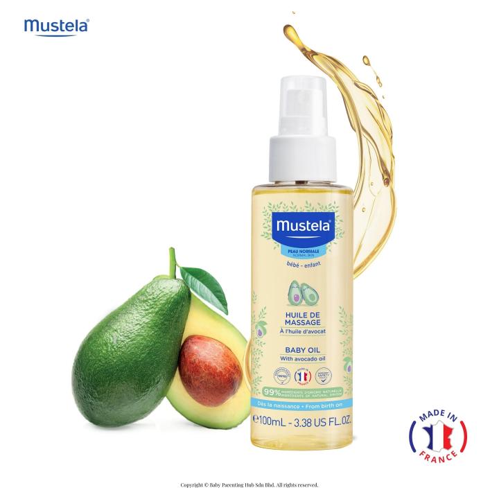 Mustela Organic Avocado 100ml Baby Massage Oil Lazada