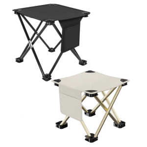 Gấp ngoài trời phân với túi lưu trữ sức chứa lớn 150kg không thấm nước Oxford kết cấu ghế rộng xách tay cho du lịch