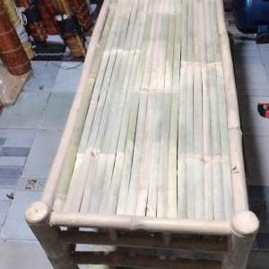 Ghế băng bằng tre (kt 40 x 1m20  x30 x 1 cái )Dùng trang trí Tết cho gia đình nhà hàng quán ăn phong cách Việt Nam - Lazada