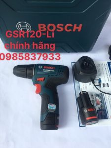 Máy khoan vặn vít dùng pin 12V GSR 120-LI chính hãng dùng khoan và vặn vít vật liệu an toàn hiệu quả