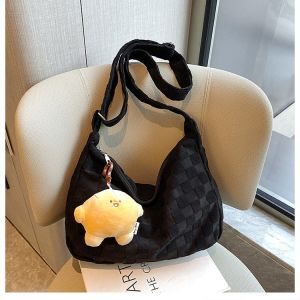 Women Shoulder Hobo Bag Underarm Large Capacity Korea Casual All Match Beg Wanita 女生单肩包