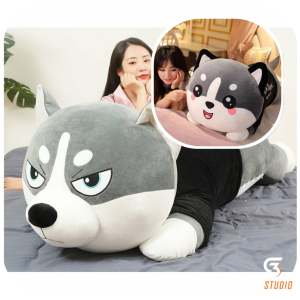 Gấu bông Chó bông husky Mèo bông husky