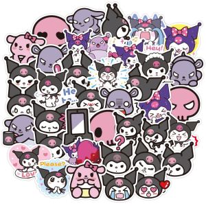 Stiker Kartun Kuromi Paper Vinyl WaterProof Premium isi 15 pcs