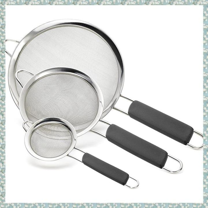 thumbnail image 2 of JTS 3.5-Inch Plastic Kitchen Strainer - 100% Plastic & Nylon Mesh Sieve For Cooking 2 of 11