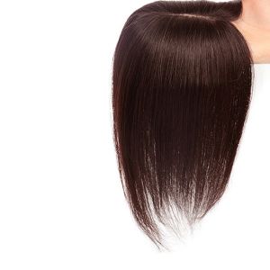 Straight Women Toupee 100% Human Remy Hair Silk Base Human Hairpiece Clip in Human Hair Extension Natural Hair System Toppers2026