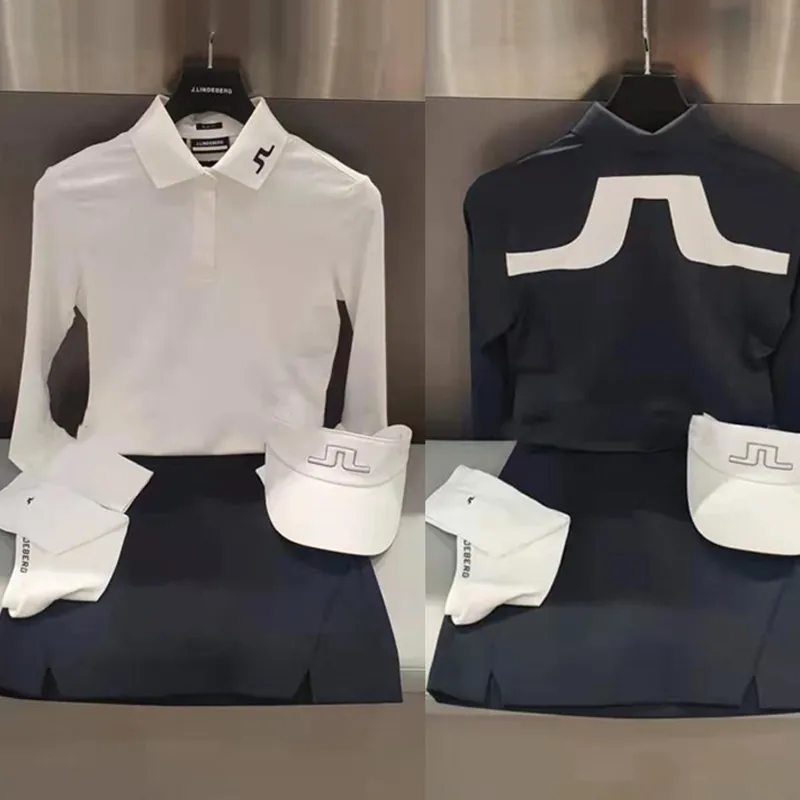 J.LINDEBERG golf womens polo shirt long-sleeved T-shirt