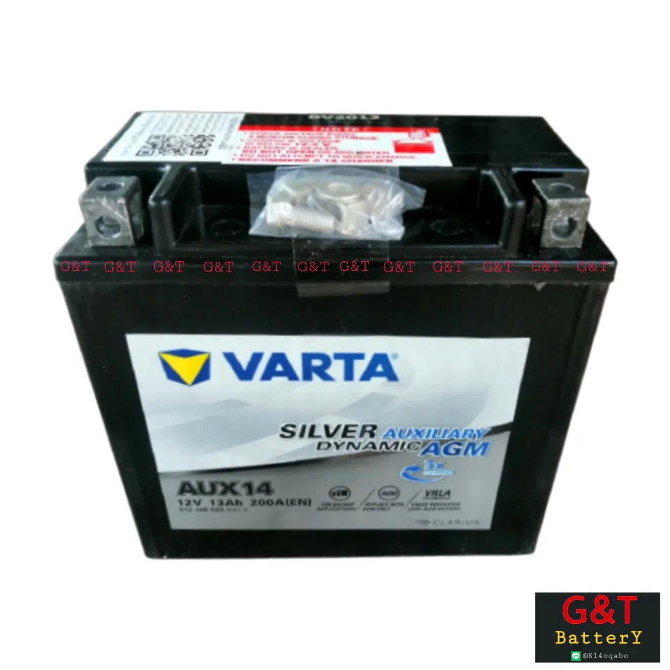 VARTA AGM AUX14 (12v 13Ah) Auxiliary Battery แบตเตอรี่รถ