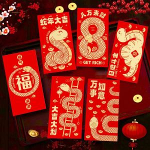 🎉𝐒𝐆 𝐋𝐨𝐜𝐚𝐥🎉6Pcs/pack 新年红包ang bao Red Packet 2026 Creative horse year Ang Bao Red Packet hong bao 红包封 CNY Decoration 2026
