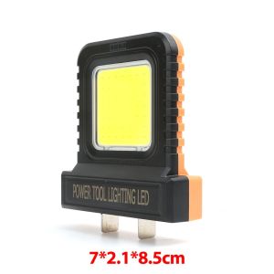 ไฟทำงาน LED กันน้ำ IP67ไฟทำงานแบบปลั๊กปรับได้อุปกรณ์เครื่องมือไฟฟ้าบ้านแบตเตอรี่ลิเธียมแพ็คแหล่งจ่ายไฟ