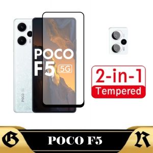 Promo Paket 2in1 Tempered Glass Layar POCO F5 5G Bonus Camera