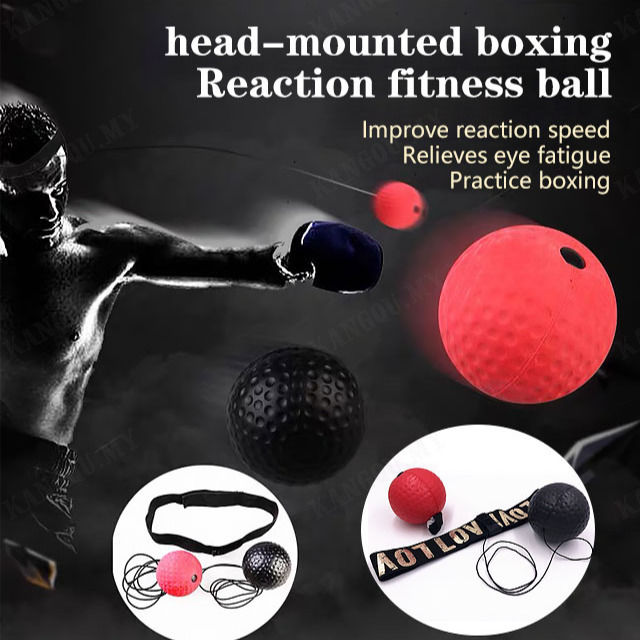 Headmounted Reaction Boxing Ball for Improved Reflexes and Coordination