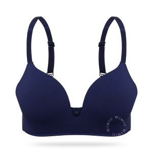 Wimiu BH Bra Tanpa Kawat Wanita Premium Satin Seamless Busa Tipis 100089