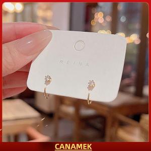 Miễn phí vận chuyển✨ 1 cặp khuyên tai nụ pha lê cho nữ trang sức thời trang Hàn Quốc phụ kiện khuyên tai thanh lịch dành cho tiệc tùng