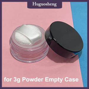 [huguosheng] 3G nhựa rỗng bột lỏng Jar với trang điểm Puff hộp sifter container mỹ phẩm Jar xách tay lỏng bột hộp bơm lại trường hợp