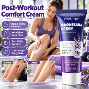 Magnesium Cream Muscle Relief Moisturizing Body Lotion Soothes Tired Muscles Hydrating Body Moisturizer