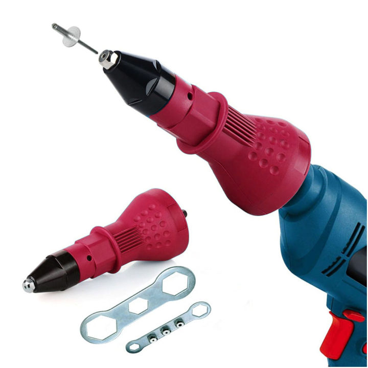 Alat Rivet Tang Rivet Ripet Sambung Konverter Bor Rivet Gun Adapter Tang Rivet Perkakas Alat Tukang