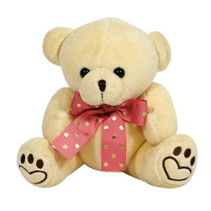 Boneka anak Teddy Bear Istana Boneka Joint Bear With Pita Lucu plush bucket