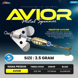 Metal Spinner Lure Hayumake AVIOR - Slater Propeller Spinner Bait