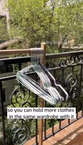 Hanger Baju Anti-Slip Clothes Hangers Stainless Steel Hanger Penyangkut Baju hanger Tudung Hanger Baju Besi