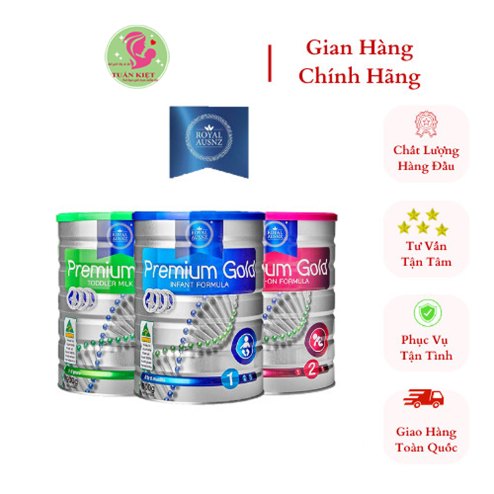 Sữa Công Thức Hoàng Gia Úc Premium Gold đủ số 1,2,3 Lon 900g | Lazada.vn