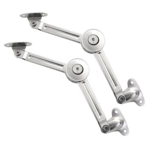 2PCS Zinc Alloy Lid Stay Hinges With Adjustable Tension for Safe Soft Close Toy Box Chest Storage Solution