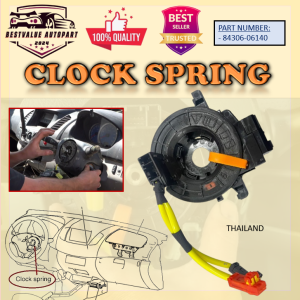 💫MALAYSIA READY STOCK💫TOYOTA HARRIER ACU30 2005-2008 CAMRY ACV40 CLOCK SPRING STEERING SPIRAL CABLE SWITCH AIR BAG HORN