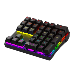 Ergonomic 33key hot swappable cơ số bàn phím với lớp phủ chống trượt cơ sở rgbs Backlit USB wireds thiết kế cho lập trình kế toán nhiệm vụ