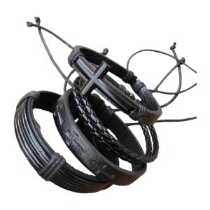 Handmade da nhiều lớp Vòng Đeo Tay Thời Trang Dây Đeo Cổ Tay Thanh Lịch Đảng Thời Trang Phụ Nữ Vòng Đeo Tay Cho Bữa Tiệc Hàng Ngày