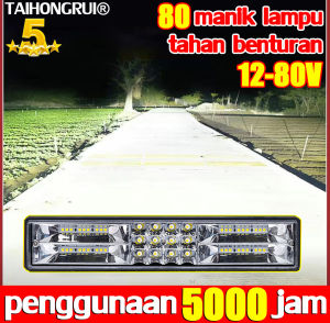 Cahaya tampak 600000m TAIHONGRUI Lampu Tembak Offroad LED 12v-60v 360W 60manik-manik lampu kuning dan lampu putih Lampu sorot sepeda motor mobil berkendara di luar ruangan tahan air tahan guncangan(Lampu Tembak Sorot LED Lampu LED Bar Tembak Lampu Spot)