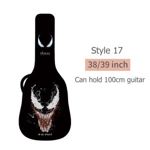 38inch guitar bag waterproof padded guitar bag 39inch double shoulder guitar backpack folk guitar bag personalized customization anime pattern acoustic guitar