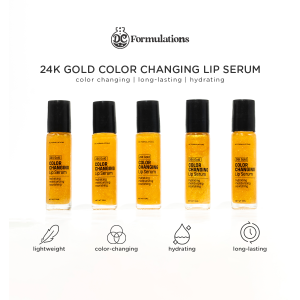 DC Formulations 24k Gold Color Changing Lip Serum 10g [Roller Bottle]