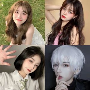 Korean Fashion Wig Hair Full Headgear For Women / Men / Rambut Plasu / 韩式朝流 套式假发