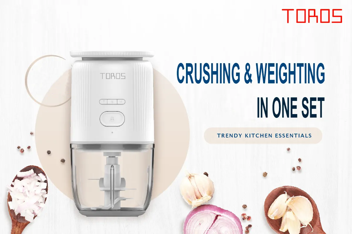 TOROS Portable Mini Blender Food Processor Grinder Garlic KWT13