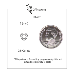 Heart Moissanite Diamond D-Color VVS1 {0.5ct- 4ct} - เพชรโมอีส หัวใจ/เพชรโมซาไนท์ หัวใจ {0.5กะรัต - 4กะรัต}