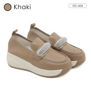 OCTAVIA Sepatu Sneakers Casual Highsole Wedges Wanita #OC-606
