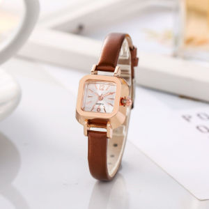Elegant Korean Womens Watch Casual Quartz Timepiece Mini Simple Advanced Stylish Leather Watch