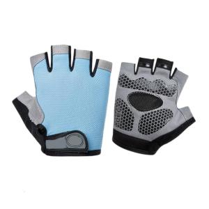 Outdoor Half Finger Sports Gloves Nonslip Grip Ergonomic Design Breathable Polyester Texture for Hiking Climbing Fitness
