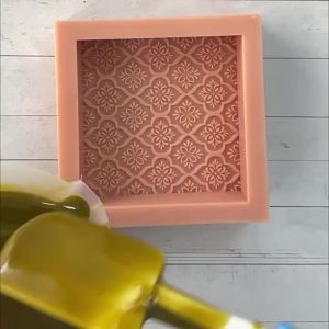 btnx DIY Tools 120x120x30mm LN076 Handmade Soap Food Grade Silicone Mold Gypsum Mold J6H9P