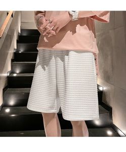 #027#XL-5XL#พร้อมส่ง#กางเกงขาสั้นผ้ายืดผู้ชายกางเกงขาสั้นเอวยาวยืดแฟชั่นเกาหลีผ้าใยสังเคราะห์เนื้อผ้าระบายอากาศได้ดี