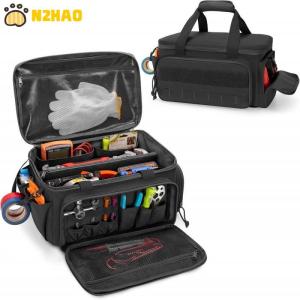 【N2HAO】 Heavy Duty Tacticals Tool Bag Non-Slip Base Multipurpose Work Organizer For Handyman Carpenter Durable Portable Tool Storage