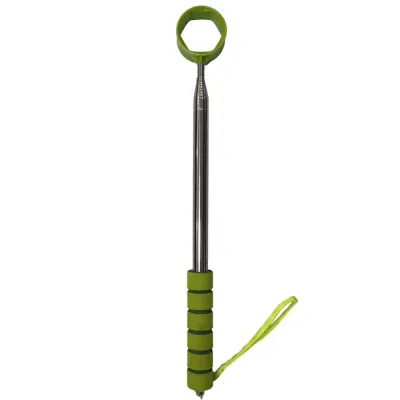 LIUJIR Extendable Telescopic Golf Ball Retriever Adjustable Two-Sided Golf Ball Pick Up Tool Portable Non-Slip Handle Stainless Ball Grabber Golf Accessories